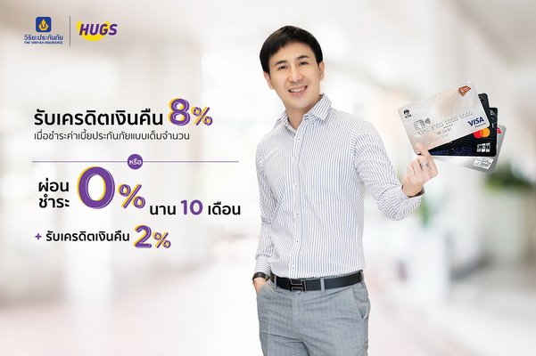 KTC jointly with Hugs Insurance Broker offer options to get 8% cash back